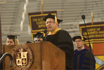 picture of President Steger's Commencement Address