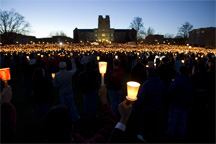 Picture of the Candle Light vigil