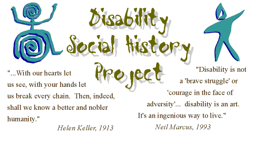 Disability Social History Project home page graphic